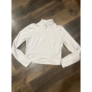 90 Degree By Reflex Women's White Quarter Zip Long Sleeve Athletic Top XXL